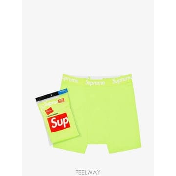 26 FW 슈프림 로고 웨이스트밴드 복서 브리프 2팩 세트 SU25714 TP454909789