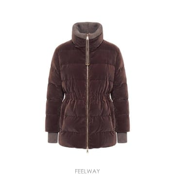 Fabiana Filippi 26 FW �ĺ�Ƴ��ʸ��� quilted velvet effect coat CTD226F775M483127126 FW �ĺ�Ƴ��ʸ��� quilted velvet effect coat CTD226