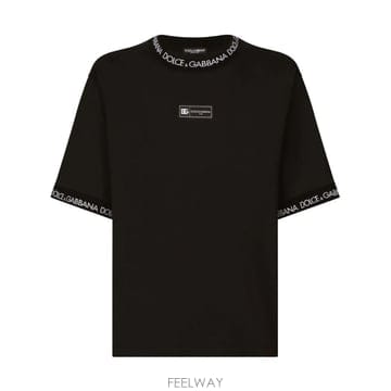당일배송 돌체앤가바나 로고 프린트 티셔츠