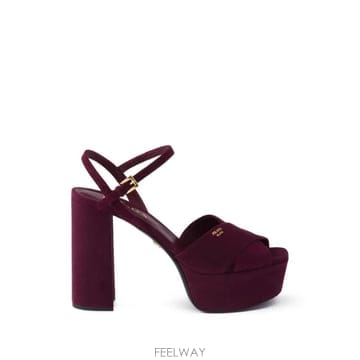 당일배송 프라다 suede platform sandals