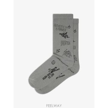 당일배송 Golden Goose 골지 두들 프린트 하이 양말