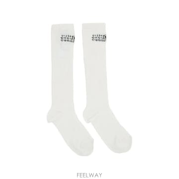 메종마르지엘라 블랙 골지 니삭스