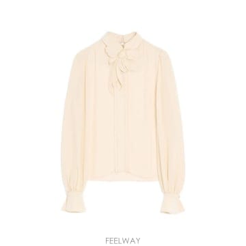 당일배송 발렌티노 가라바니 자수 크레이프 드 신 탑