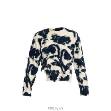 ERDEM 26 FW ������ textured floral knit sweater PF26KT6130159009 TP4526 FW ������ textured floral knit sweater PF26KT613015