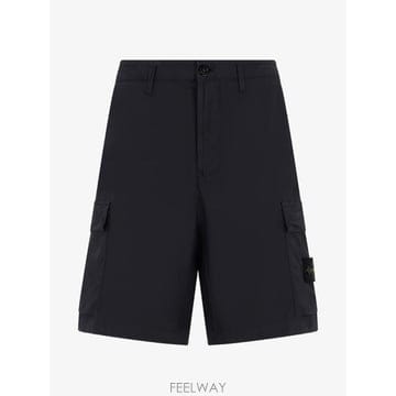 스톤 아일랜드 남성 쇼츠 블랙