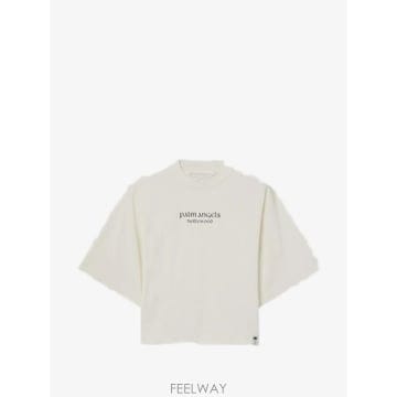 26 FW 팜앤젤스 로고 프린트 박시 티셔츠 PAWAA03W26JR040310 TP458767592