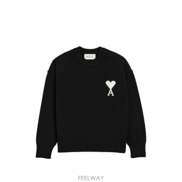 당일배송 아미 아미 드 쾨흐 크루 넥 울 스웨터