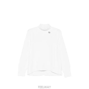Fabiana Filippi 26 FW �ĺ�Ƴ��ʸ��� roll neck brooch detail sweater MAD216F065D46226 FW �ĺ�Ƴ��ʸ��� roll neck brooch detail sweater M