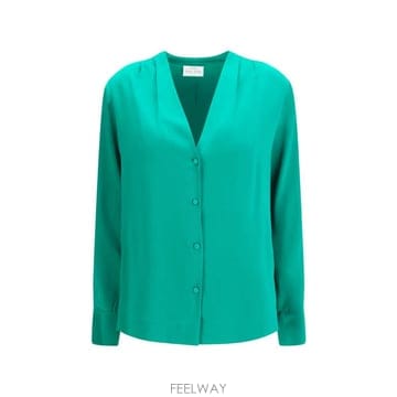 26 FW Forte Forte 실크 새틴 셔츠 15382BISMYSHIRT TP459283417