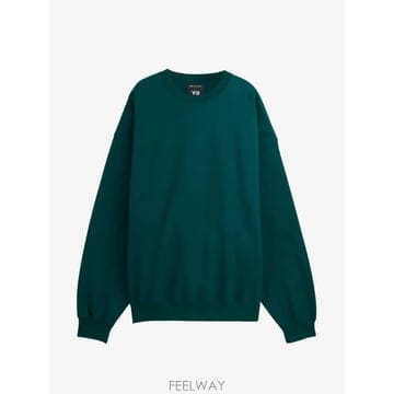 당일배송 요지야마모토 로고 디테일 스웨트셔츠