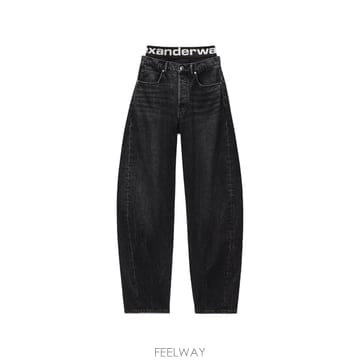26 FW 알렉산더왕 로고 웨이스트밴드 배럴 핏 진 4DC3264301 TP455057879