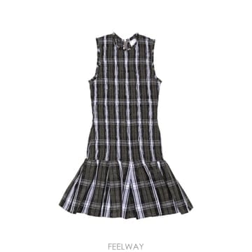 26 FW 파투 셔링 타탄 체크 미니 드레스 DR27402675109 TP457660396