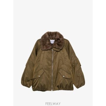 STAND STUDIO 26 FW ���ĵ� ��Ʃ��� Thilda faux fur trim bomber jacket 667588032T26 FW ���ĵ� ��Ʃ��� Thilda faux fur trim bomber jack