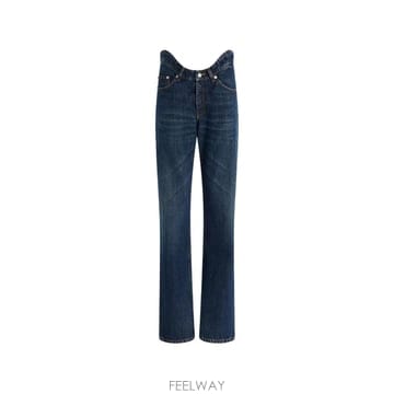 26 FW 장폴고띠에 커비 웨이스트밴드 스트레이트 진 2602WTR097D03155 TP455057425