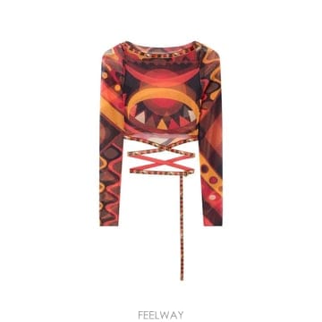 Emilio Pucci 26 FW PUCCI ��ٶ� ����Ʈ ƫ ũ�� ž 6HJM306H849 TP45437657226 FW PUCCI ��ٶ� ����Ʈ ƫ ũ�� ž 6HJM306H849 TP454