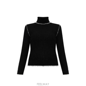 Moncler 26 FW ��Ŭ���� ribbed knit contrast stitch sweater L20939F00004N26 FW ��Ŭ���� ribbed knit contrast stitch sweater L20