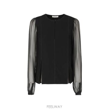 26 FW 울라 존슨 루세트 시스루 소매 블라우스 FA260205099 TP458766225