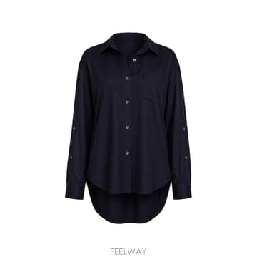 26 FW 시티즌 오브 휴머니티 케일라 체스트 포켓 커브 헴 셔츠 91031905 TP454859301