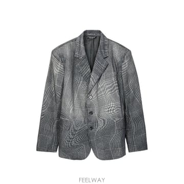 캠퍼 체크 블레이저