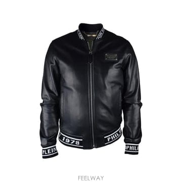 Philipp Plein 26 FW �ʸ��÷��� �ΰ� ���� ���� ��Ŷ BOMBERPPARRIERELOGOBLANC TP45417661226 FW �ʸ��÷��� �ΰ� ���� ���� ��Ŷ BOMBERPPARRIERELO