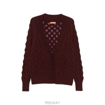 26 FW 에르마노설비노 케이블 니트 포인텔 트리밍 가디건 D494N506TON TP457450293