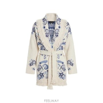 26 FW 알라누이 아일랜드 루츠 프린지 트리밍 가디건 LWHB064E26KNI0030442 TP457449