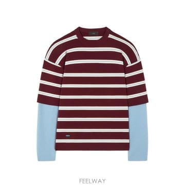 26 FW 알라누이 럭비 클럽 더블 소매 스웨터 LWHW002E26KNI001 TP457447817