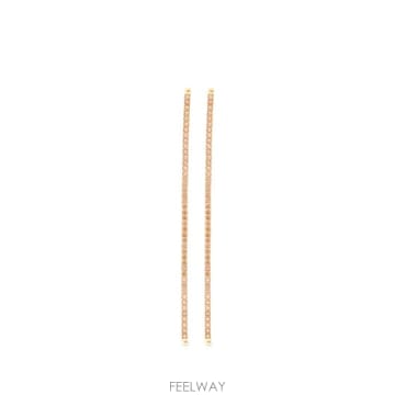 26 FW Elisabetta Franchi 크리스털 장식 드롭 이어링 OR20A67E2 TP45864919