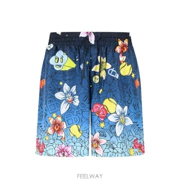 26 FW 카사블랑카 콜라주 디콘 그래픽 프린트 실크 쇼츠 MSS26TR39904 TP457438407