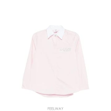 26 FW 카사블랑카 크리스털 장식 셔츠 WSP26SH24601 TP457486096
