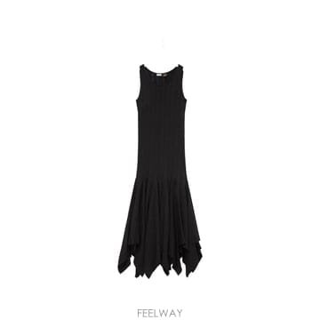 26 FW 로에베 X 파울라 이비자 행커치프 헴 미디 드레스 S616Y51X63 TP454552129