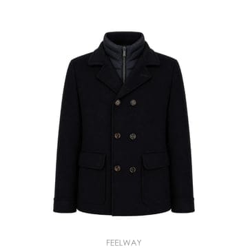 MOORER 26 FW ������ double breasted layered jacket MOUGI101070 TP4594626 FW ������ double breasted layered jacket MOUGI10107