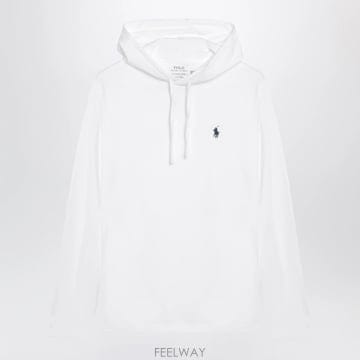 25 F/W 폴로 랄프로렌 화이트 후드 맨투맨 인 코튼 7108472 B0052363254