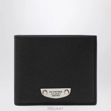 26 F/W 발렌시아가 르 시티 UPTOWN 블랙 레더 지갑 A007 B0052363322
