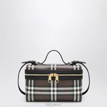 26 F/W 버버리 브라운 베니티 체크 백 인 코팅 코튼 813209 B0052363332