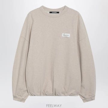 26 F/W 자크뮈스 베이지 GROS 그레인 코튼 맨투맨 SSU002 B0052363343