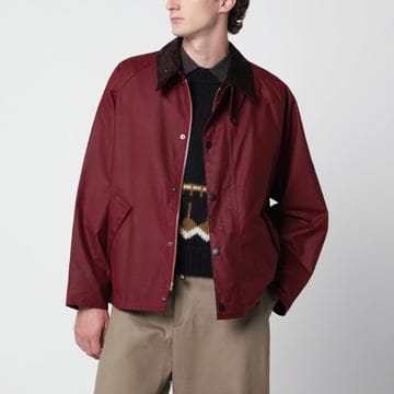 26 F/W 바버 버건디 OS TRANSPORT WAXED 자켓 MW B0052363350