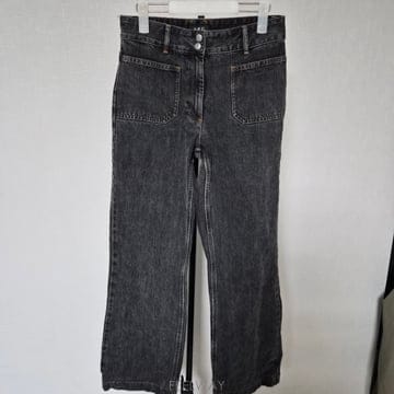 A.P.C 아페쎄 27 블랙진 데님 와이드팬츠 W-바지-558