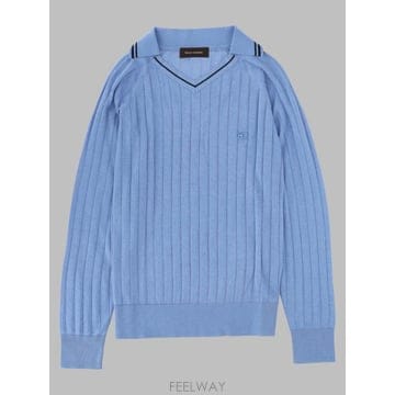 Wales Bonner 26FW ������� ���� Ƽ���� UA26KN33 VI04500 AZURE26FW ������� ���� Ƽ���� UA26KN33 VI04500 AZURE