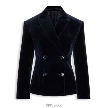 26 F/W 알라이아 테일러 자켓 코튼 벨벳 AA9V1355W225D B0742312807