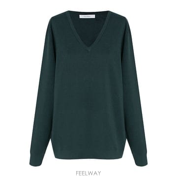 막스마라   여성 포레스트 그린 울 스웨터 PEVERAWO GREEN BPG