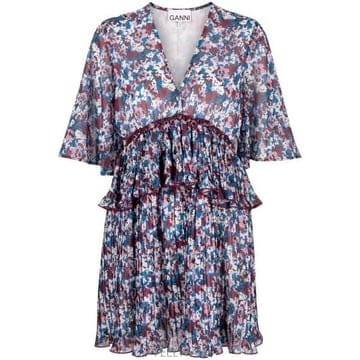 GANNI 24SS ����   ���� �÷η� ����Ʈ �̴� �巹�� F8864 999 Multicolor BPG24SS ����   ���� �÷η� ����Ʈ �̴� �巹�� F8864 999 M