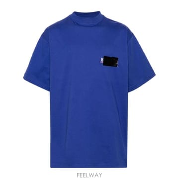 Balenciaga 24SS �߷��þư�   ���� ���� �ΰ� ���������� ���� Ƽ���� 712398TNVG1 Blue BPG24SS �߷��þư�   ���� ���� �ΰ� ���������� ���� Ƽ��