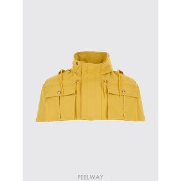 프라다 스카프 목도리 노란색