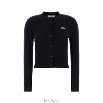 26FW 메종키츠네 베이비 폭스 램스울 피티드 가디건 PW00506KT1006 0413 Blue