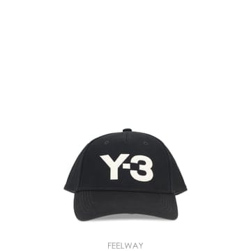 요지 야마모토 Y 3 로고 캡 블랙