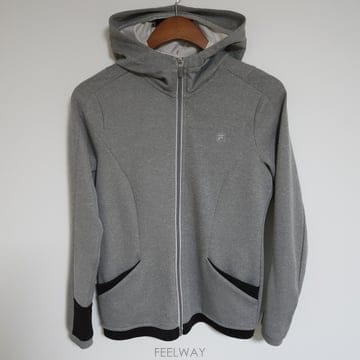 683 휠라 그레이 여성 후드 집업 자켓 트레이닝 저지