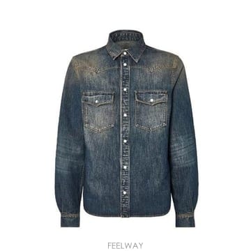 펜디 데님 셔츠 FLF002B1PD F19S8 B0172363708