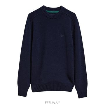 바버 NEWTOWN 블루 울 크루넥 점퍼 MKN1773NY91 B0302362655