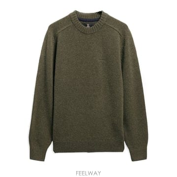 바버 NEWTOWN OLIVE 그린 울 크루넥 점퍼 MKN1773O B0302362656